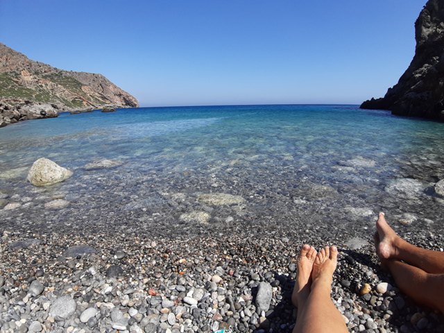 odpoczywamy na plaży lissos