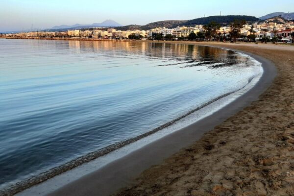 Rethymno plaża przy barach Rethymno plaża przy barach